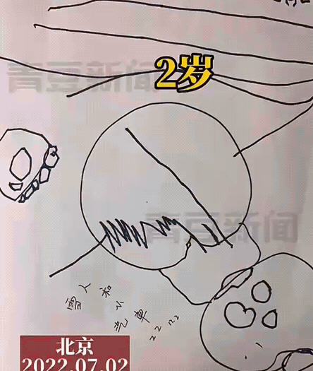 谢娜女儿5岁画作神了网友：贵圈又将出一个“王诗龄”！(图1)